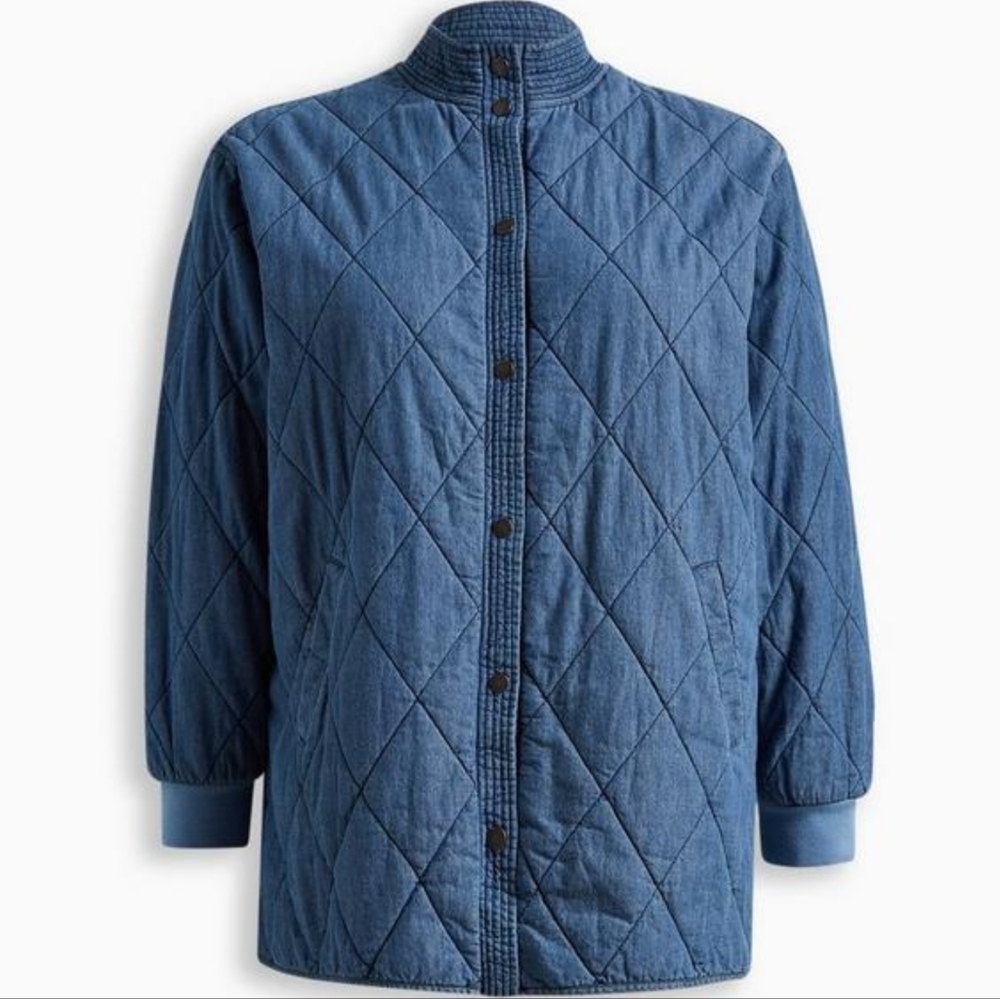 Torrid Denim Quilted Shacket